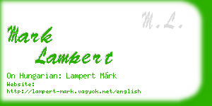 mark lampert business card